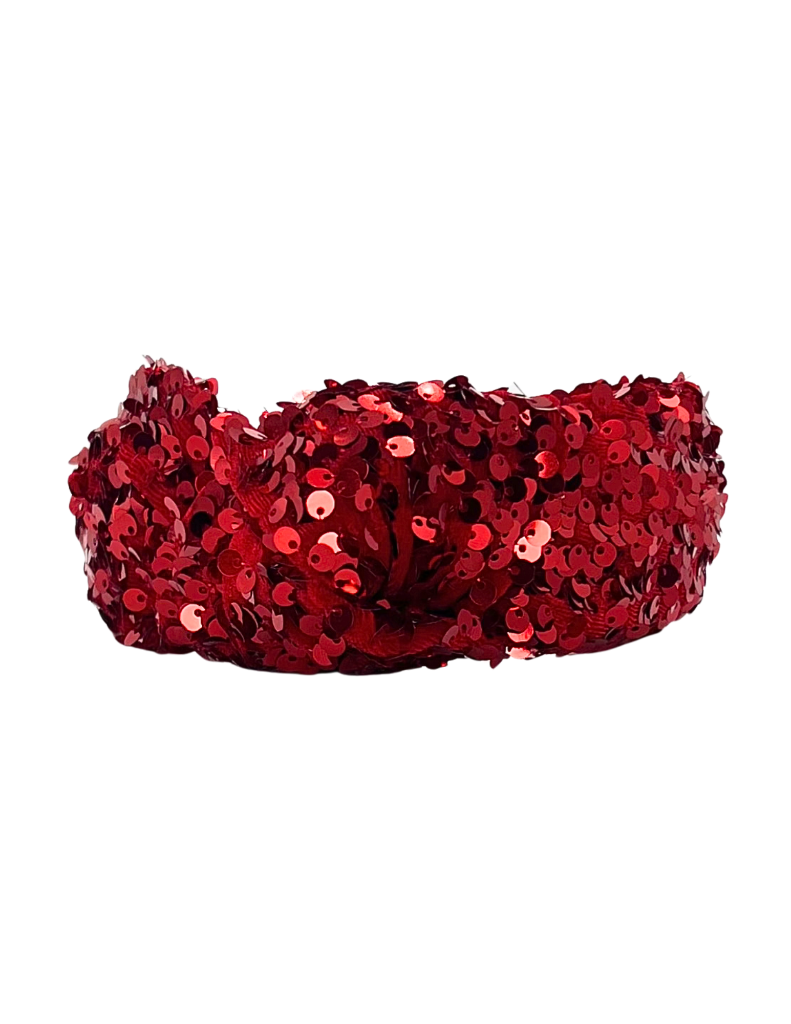 Red Sequin on Velvet