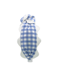 Load image into Gallery viewer, Blue Gingham with Large White Scallop