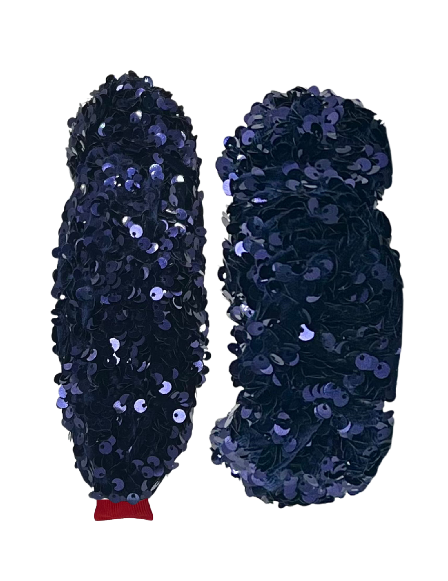 Navy Sequin on Velvet