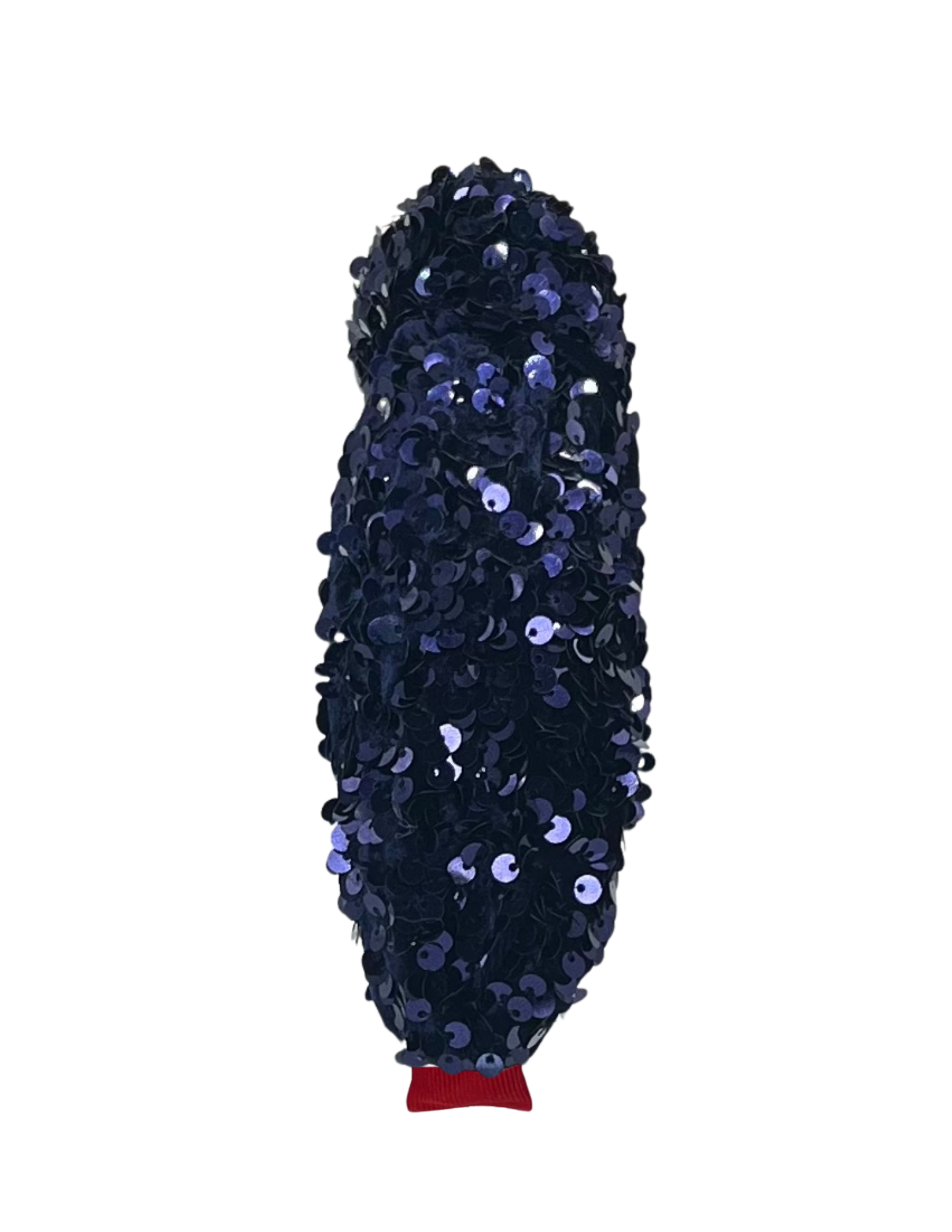 Navy Sequin on Velvet