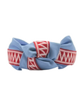 Load image into Gallery viewer, Red and White Zigzag Ribbon on Powder Blue