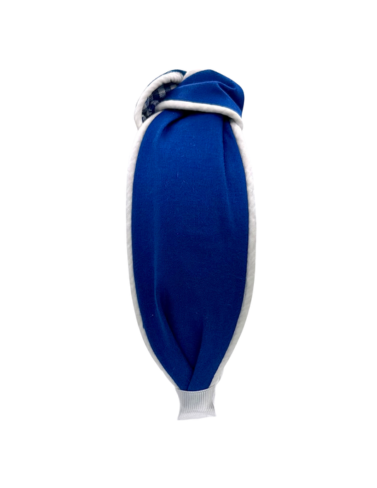 Royal Blue with White Piping