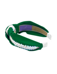 Load image into Gallery viewer, White Sequin Ribbon on Green