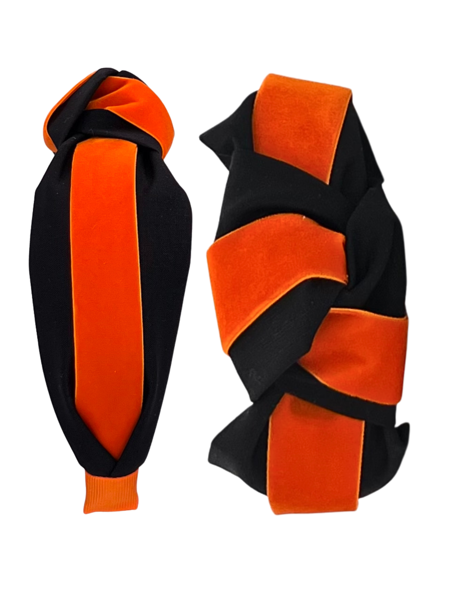 Orange Velvet Ribbon on Black