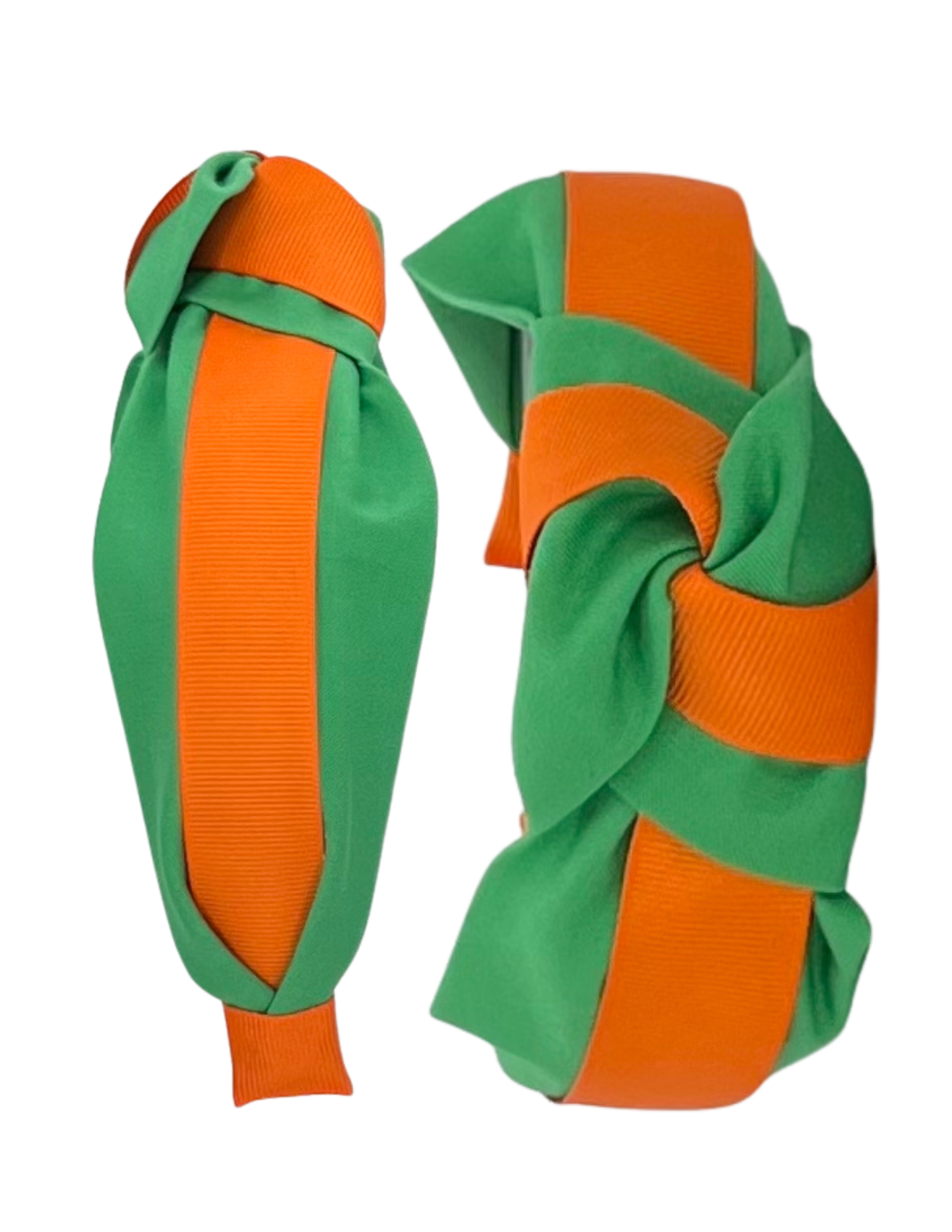 Orange Ribbon on Green