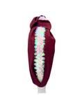 Load image into Gallery viewer, White Sequin Ribbon on Maroon