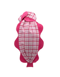 Load image into Gallery viewer, Jumbo Pink Scallop on Pink Gingham