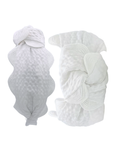 Load image into Gallery viewer, White Seersucker with Large Scallop