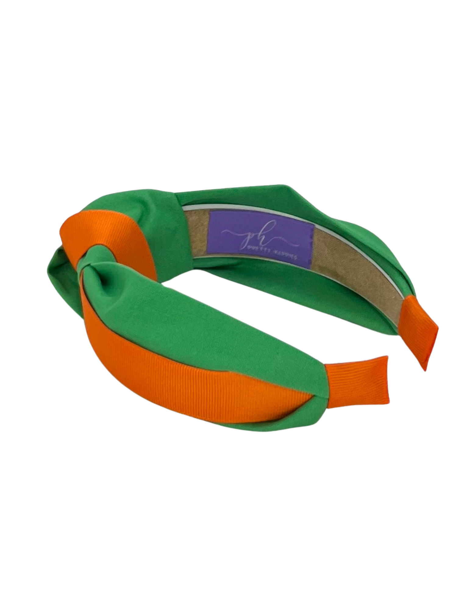 Orange Ribbon on Green