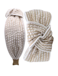 Load image into Gallery viewer, Khaki Seersucker with white Piping