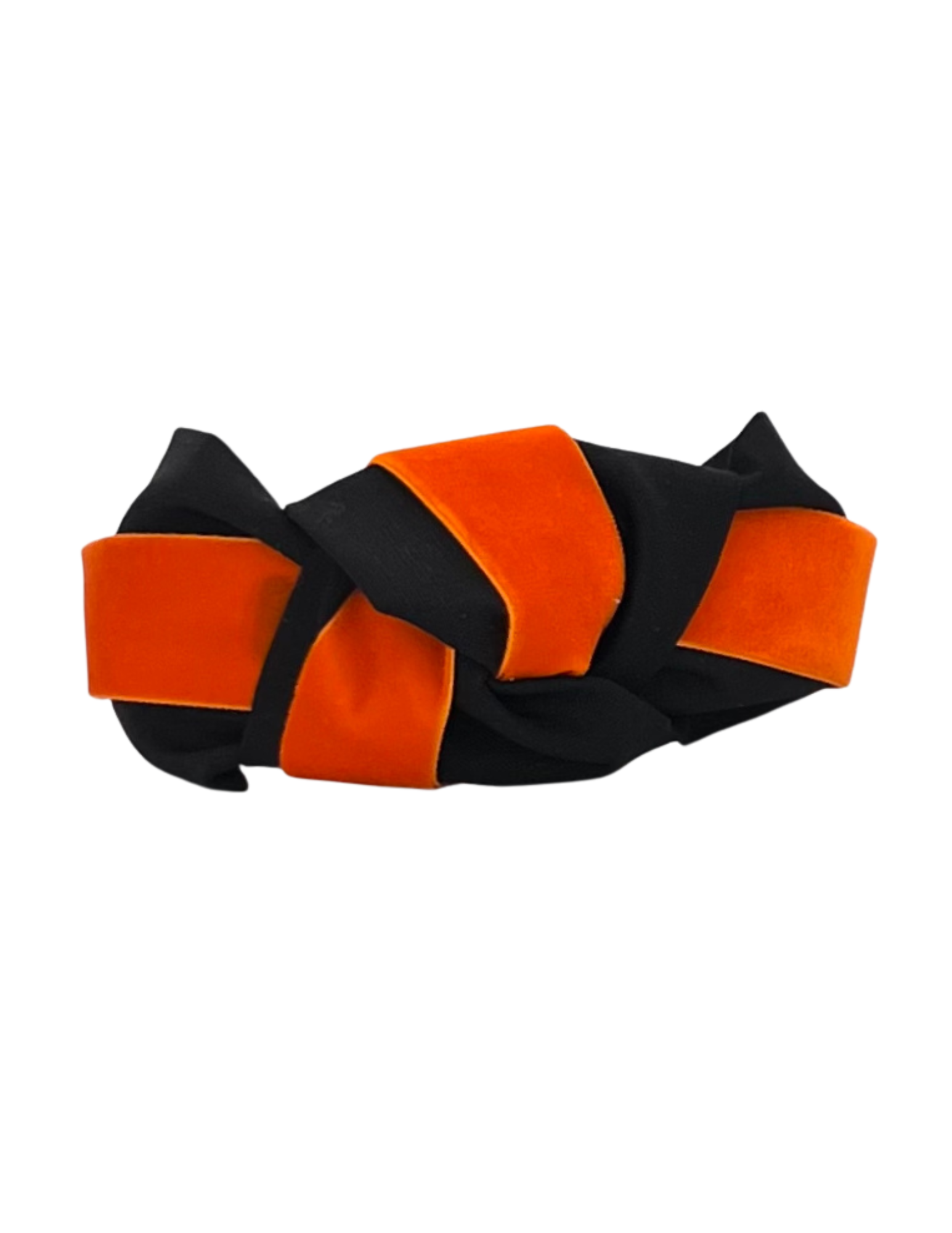 Orange Velvet Ribbon on Black