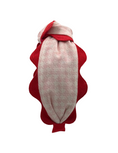Load image into Gallery viewer, Jumbo Red Scallop on Houndstooth