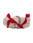 Load image into Gallery viewer, Jumbo Red Scallop on Houndstooth