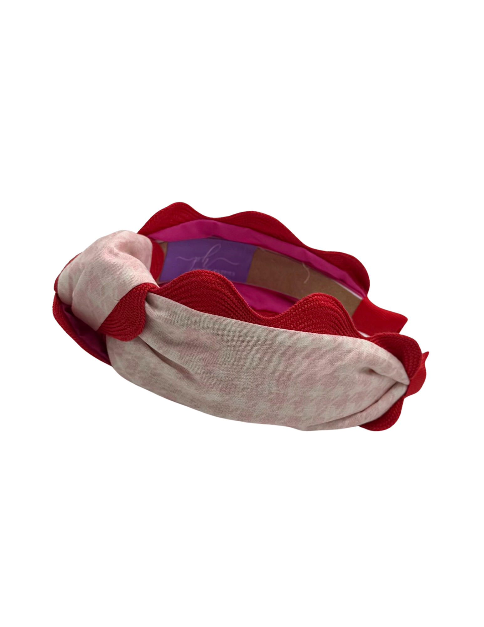 Jumbo Red Scallop on Houndstooth