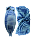 Load image into Gallery viewer, Blue Stripes with Light Blue Piping