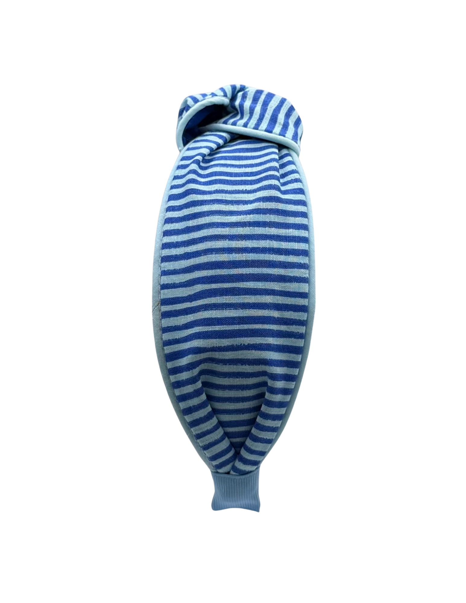 Blue Stripes with Light Blue Piping