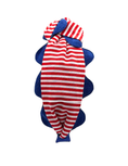 Load image into Gallery viewer, Red Stripes with Blue Piping