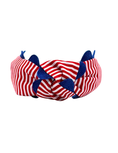 Load image into Gallery viewer, Red Stripes with Blue Piping