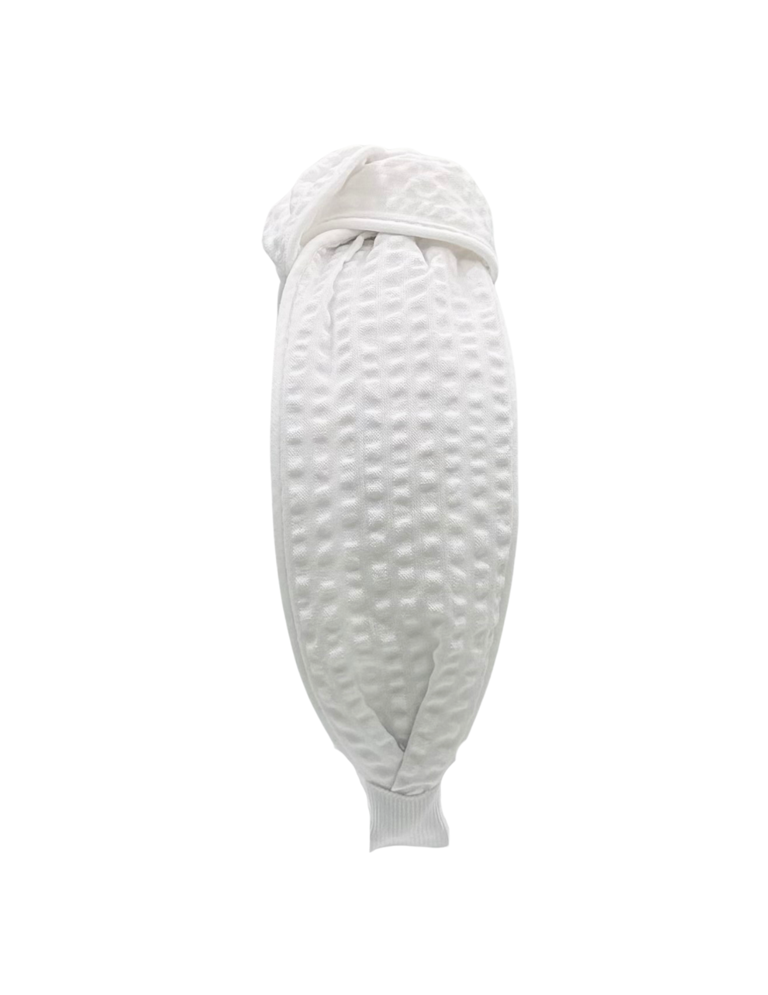 White Seersucker with White Piping