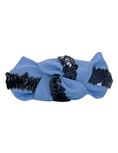 Load image into Gallery viewer, Navy Sequin on Light Blue