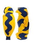 Load image into Gallery viewer, Blue Ric Rac on Yellow Gold
