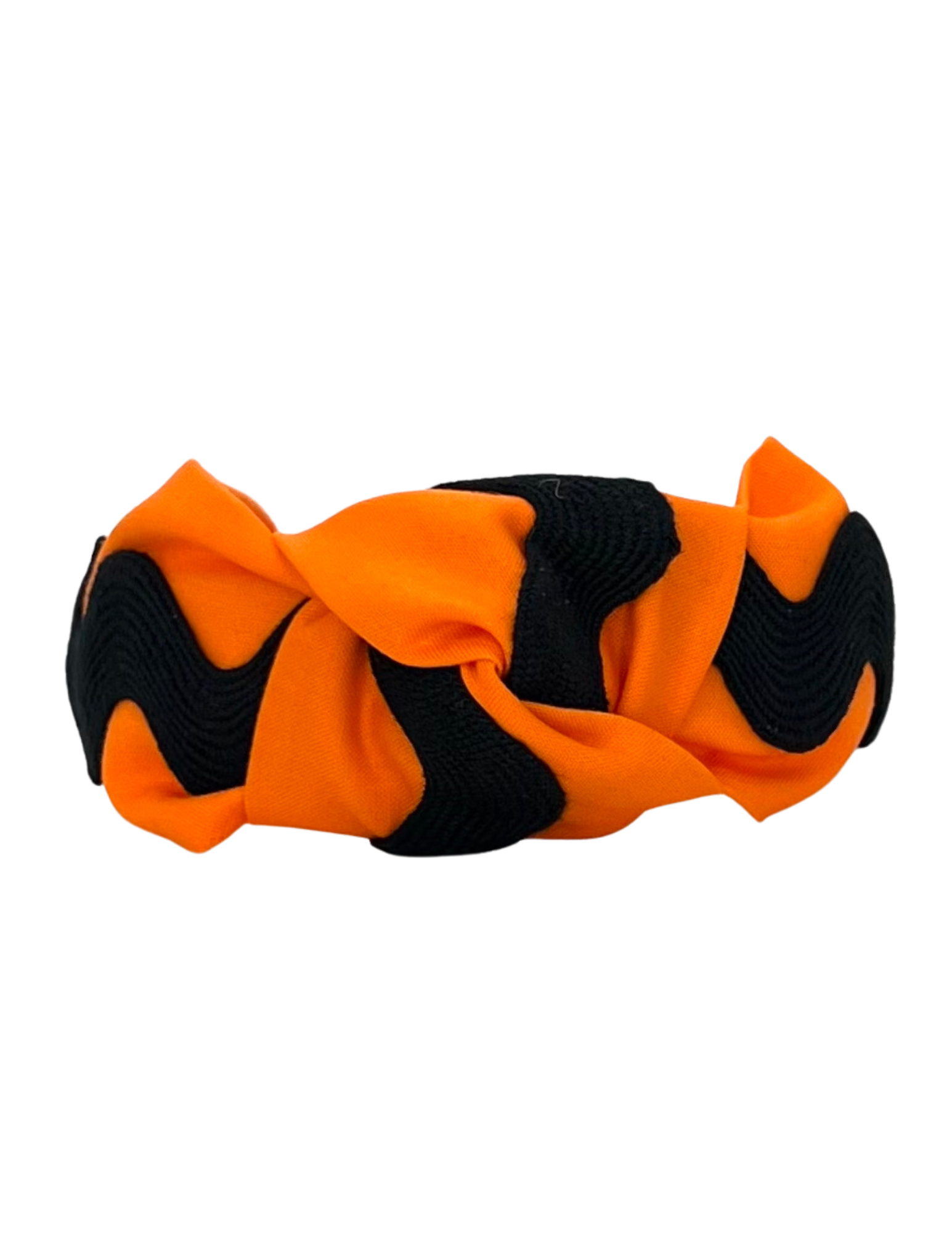 Black Ric Rac on Orange