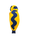 Load image into Gallery viewer, Blue Ric Rac on Yellow Gold