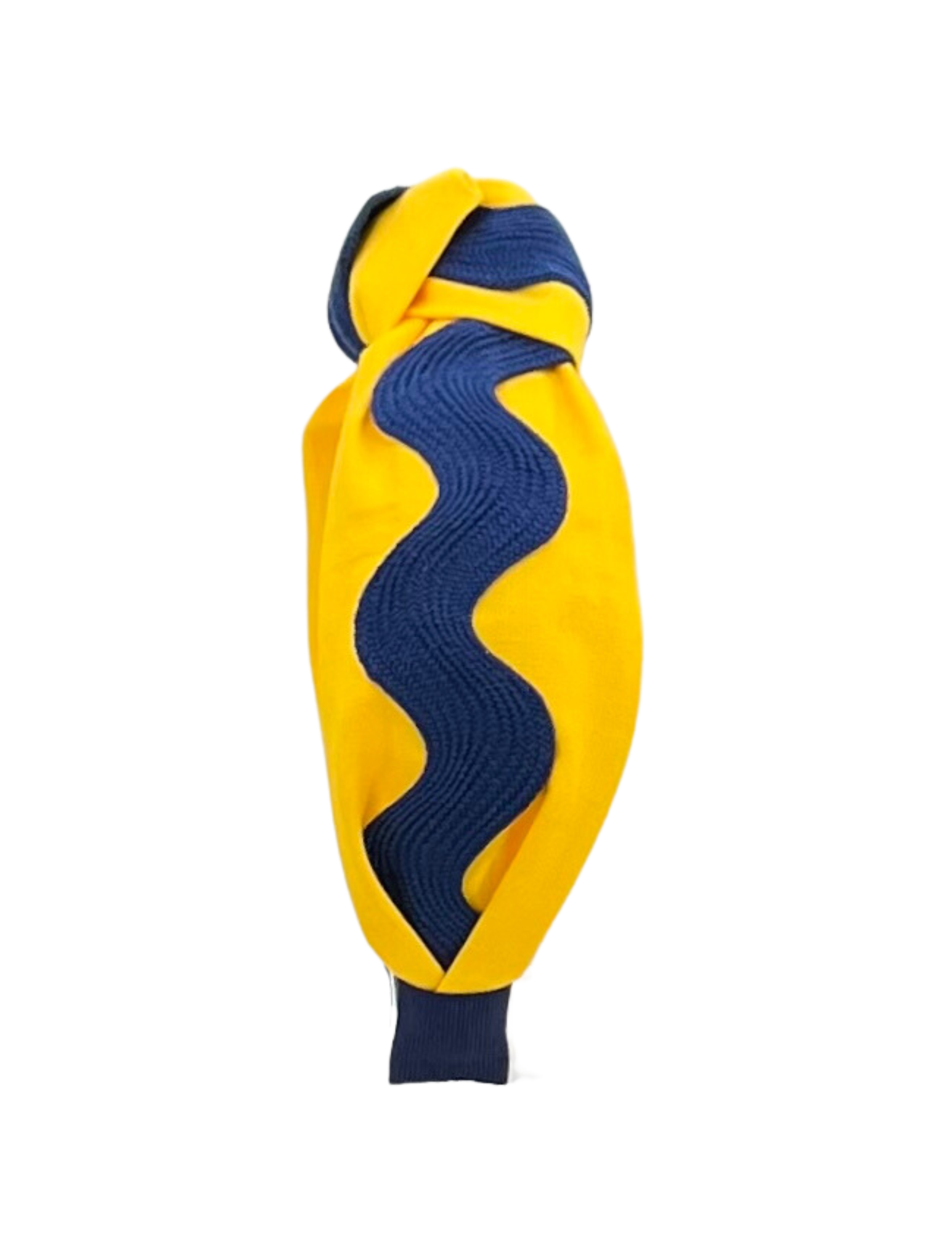 Blue Ric Rac on Yellow Gold