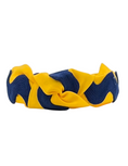 Load image into Gallery viewer, Blue Ric Rac on Yellow Gold