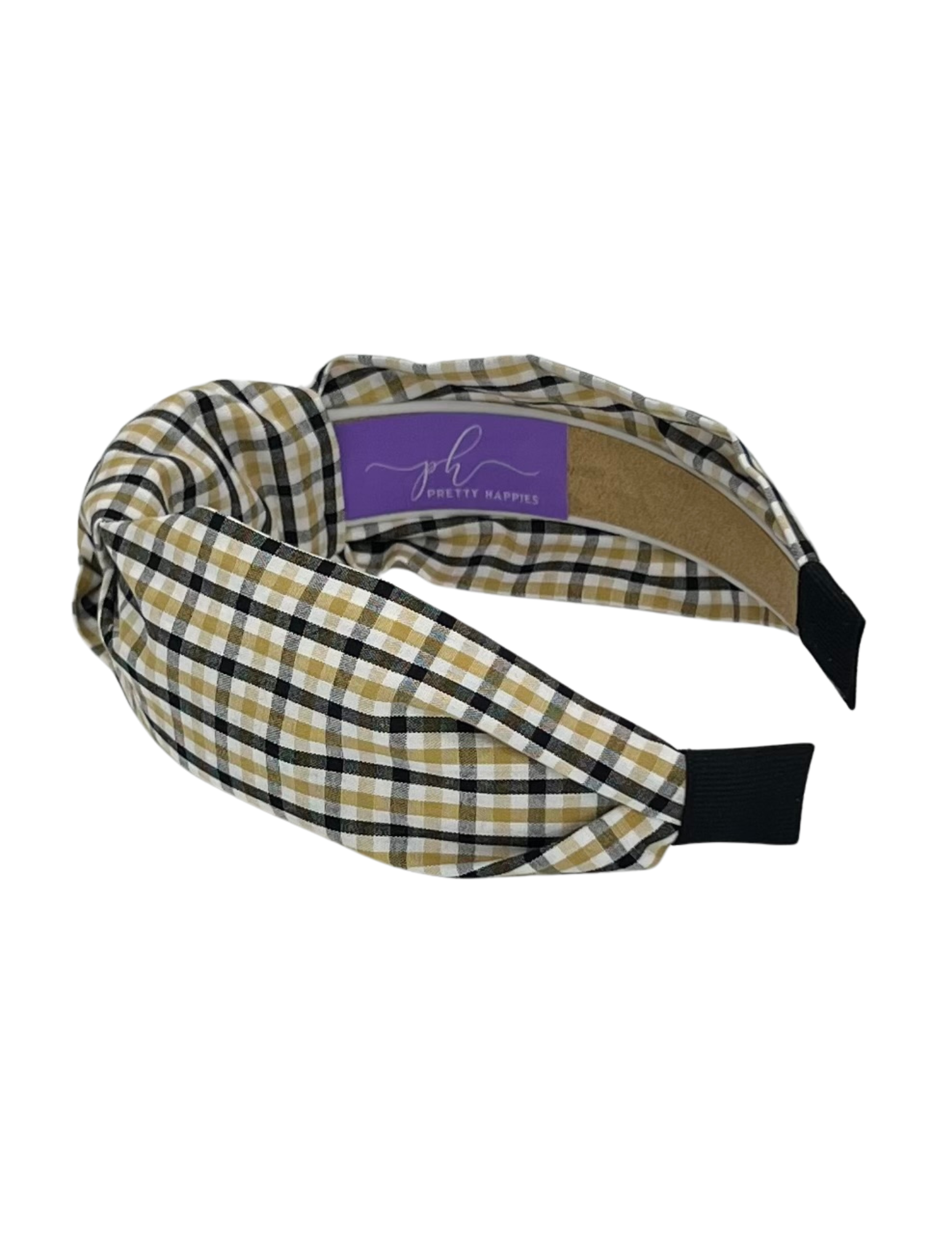 Gold and Black Plaid