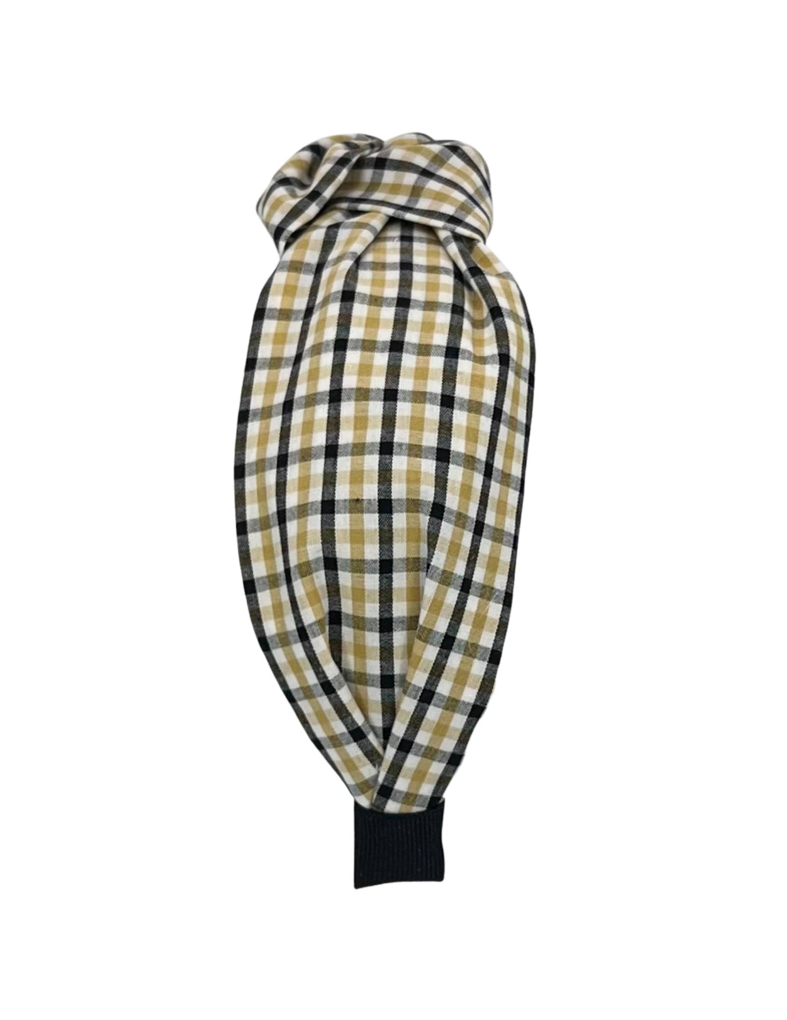 Gold and Black Plaid