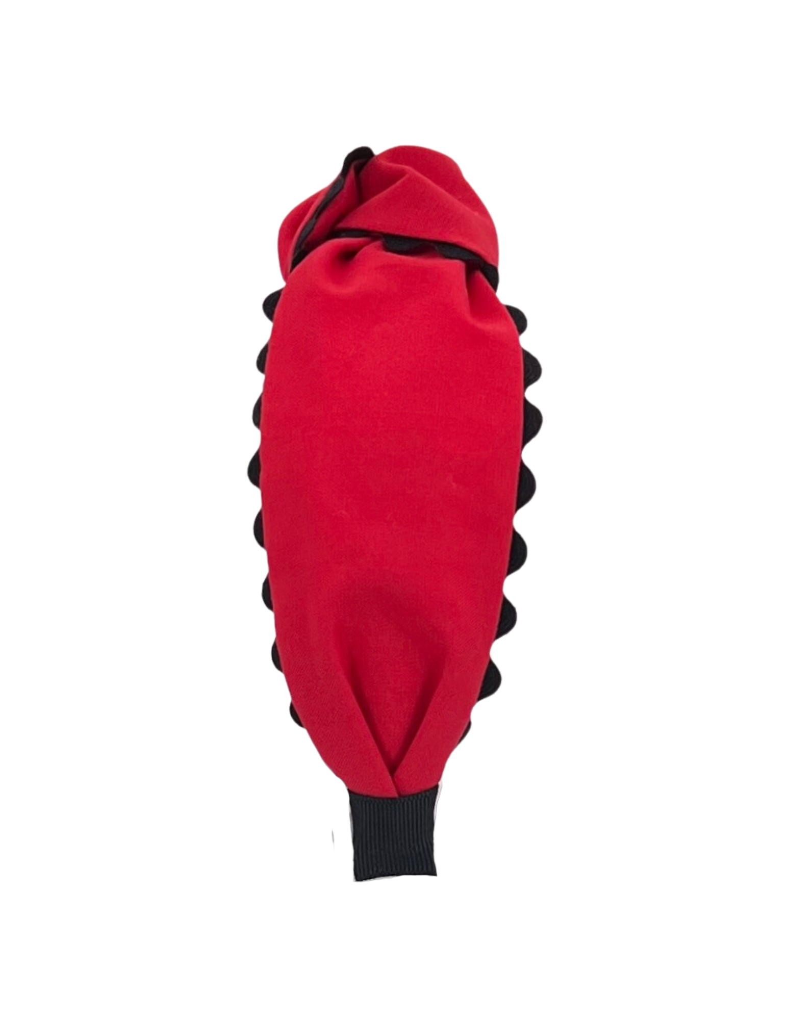 Black Scallop on Red