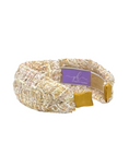 Load image into Gallery viewer, Cream and Gold Tweed