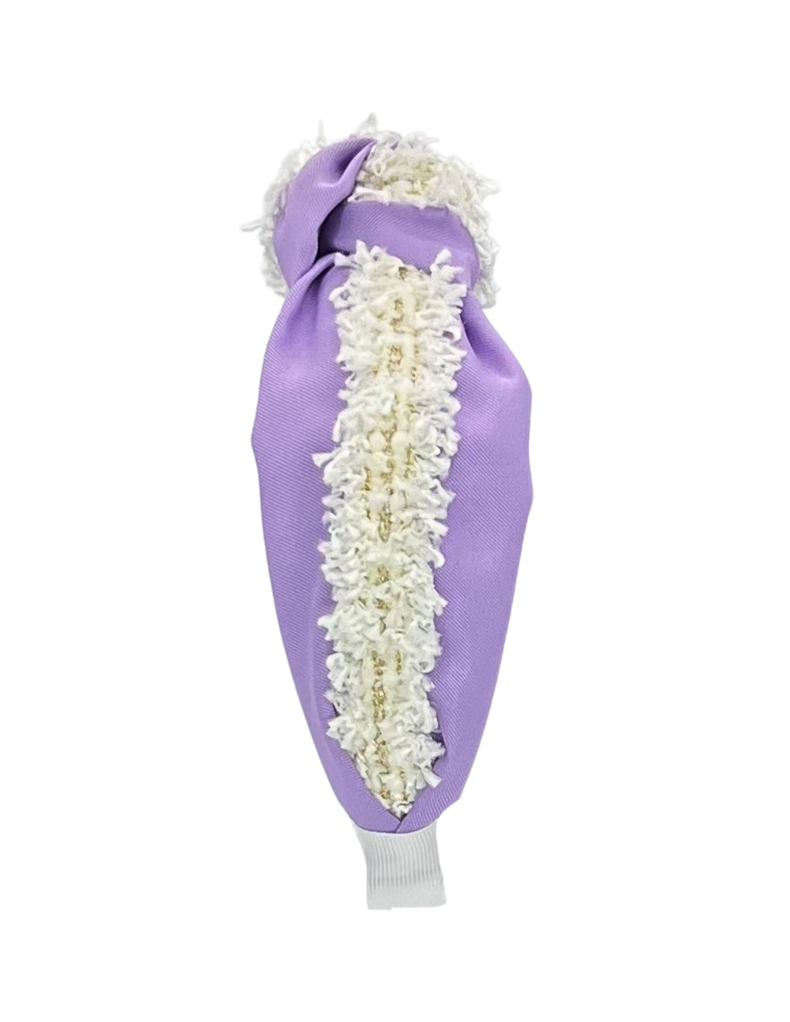 Lavender with Cream Pearl Trim