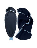 Load image into Gallery viewer, Light Blue Scallop on Navy