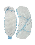 Load image into Gallery viewer, Light blue Scallop on White Seersucker