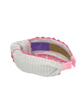 Load image into Gallery viewer, Pink Scallop on White Seersucker