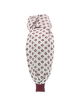 Load image into Gallery viewer, Maroon Paw Prints on White Knot Headband