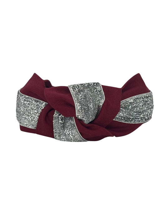 Maroon and Silver Stripe