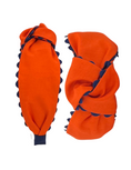 Load image into Gallery viewer, Navy Scallop on Orange
