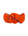 Load image into Gallery viewer, Navy Scallop on Orange