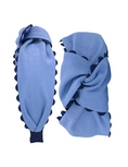 Load image into Gallery viewer, Navy Scallop on Powder Blue