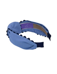 Load image into Gallery viewer, Navy Scallop on Powder Blue