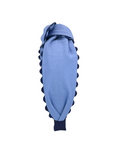 Load image into Gallery viewer, Navy Scallop on Powder Blue