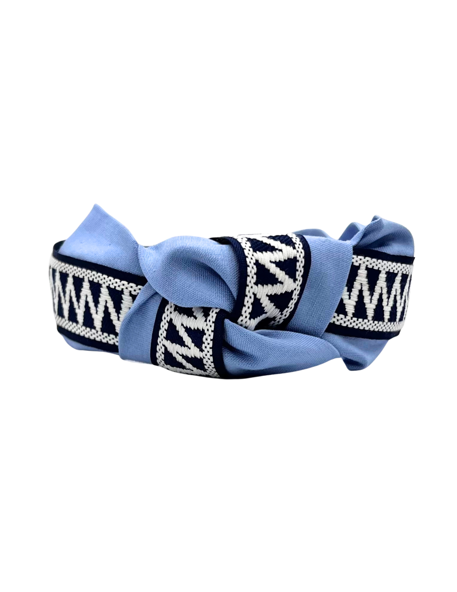 Navy Lines on Powder Blue