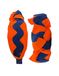 Load image into Gallery viewer, Navy Ric Rac on Orange