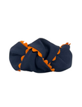 Load image into Gallery viewer, Orange Scallop on Navy