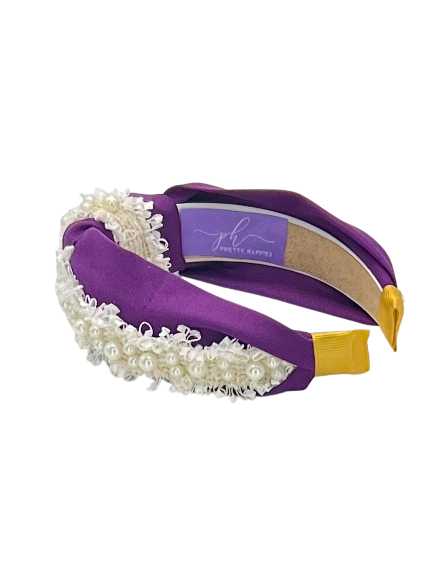 Purple with Pearl Trim