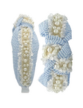 Load image into Gallery viewer, Seersucker with Pearls