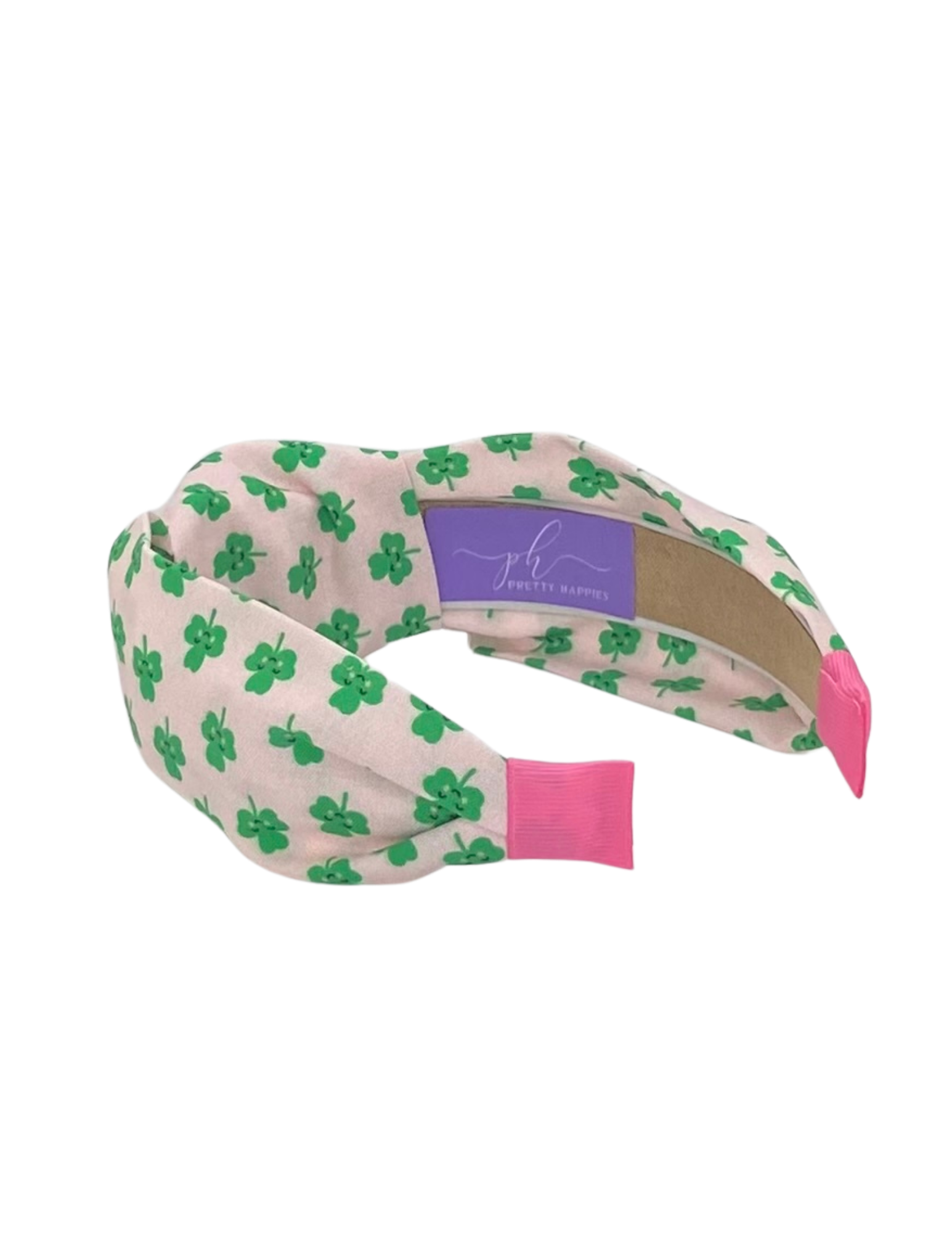 Smiling Clovers on Pink - St Patrick's Day